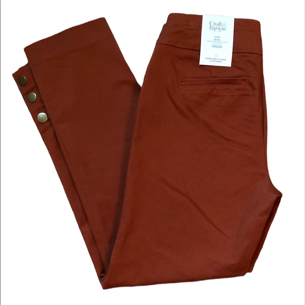 Cinnamon Chilli Stretch Ankle Mid Rise Pant Size 6